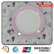 Exquisite Decal Round Porcelain Dinner Plate
